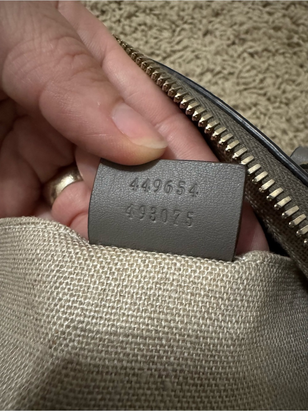Gucci Grey Microguccissima Leather Mini Dome Crossbody Bag - Picture 16 of 16